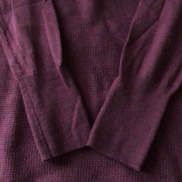 Max Studio Wool Maroon Round Neck Sweater - Picture 3 of 8